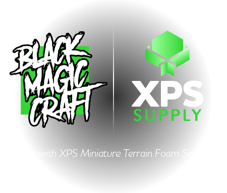 XPS Miniature Terrain Foam 1.5 x 2' x 2' (60 PSI) - Black Magic Craft
